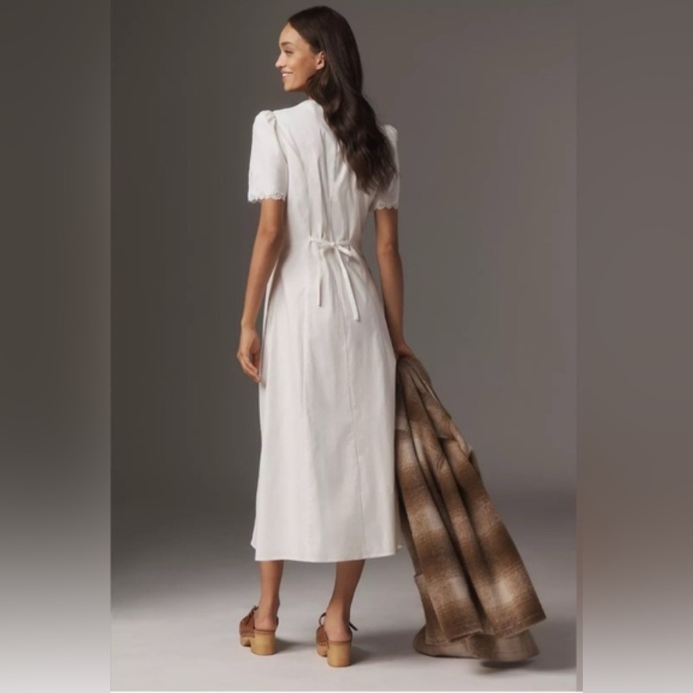 Reformation Alida Dress in White - Picture 3 of 7